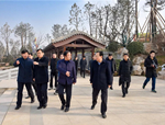 山西省臨汾市曲沃縣領導考察澽水河生態(tài)景觀項目和韓城國家文史公園