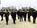 贛州市龍南縣領導考察安遠縣書香公園