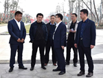 三門峽市盧氏縣領導考察國家文史公園和澽水河生態(tài)治理項目